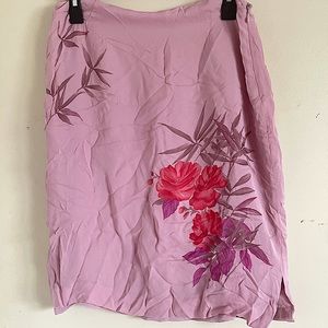 Mid length floral skirt